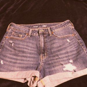 NWOT Old Navy Denim Shorts Blue Jean - 3" Inseam Size 12 Cuffed, High waisted